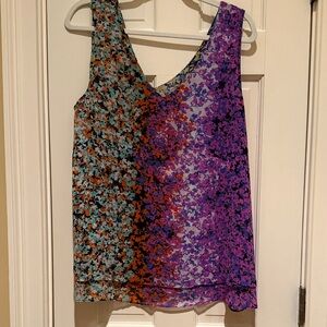 Floral V-Neck Sleeveless Top - Multicolor Cabi